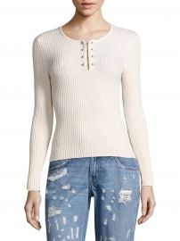 Derek Lam 10 Crosby - Barbell Rib-Knit Wool Pullover at Saks Fifth Avenue